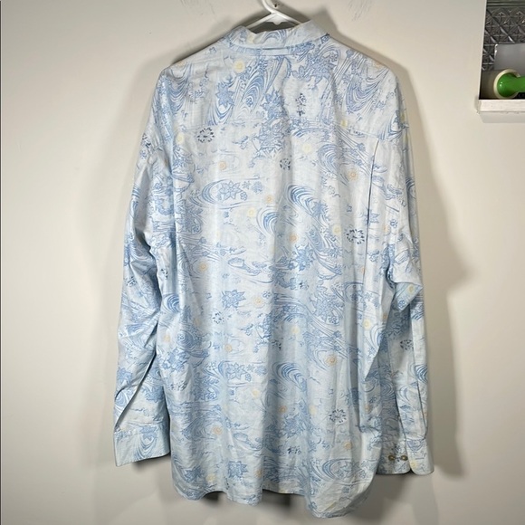 Tommy Bahama Light Blue Casual Button Down Shirt - Picture 7 of 9